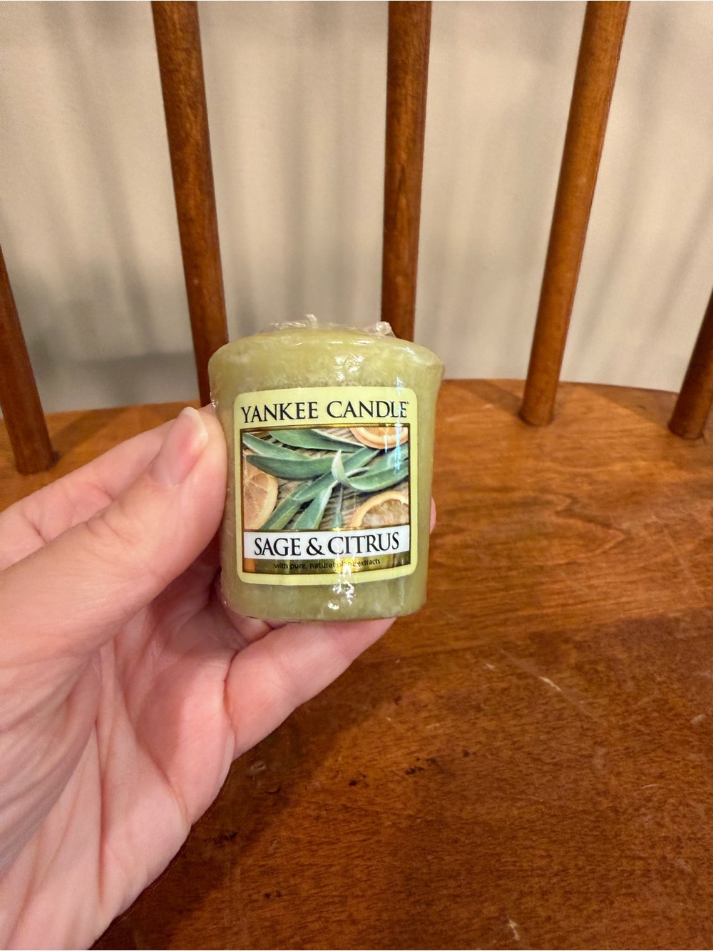 Yankee Candle Sage and Citrus 1.75 oz votive Candle